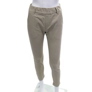 Flog Womens Cropped Ankle Chino Pants Beige Size 24